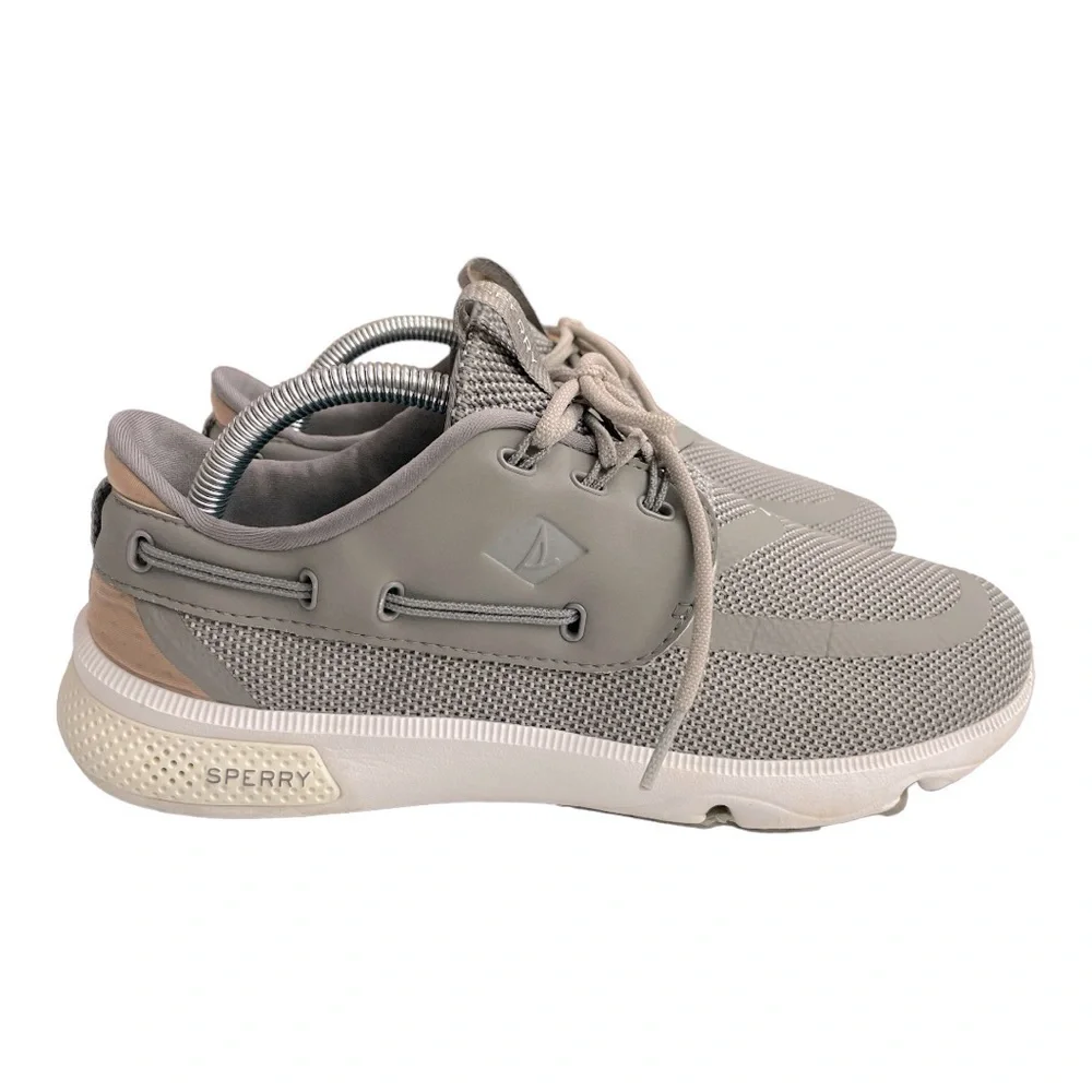 Sperry Boating Gray Shoe Sneaker 7 Seas 3-Eye Men's #60687 Size 8.5 M
